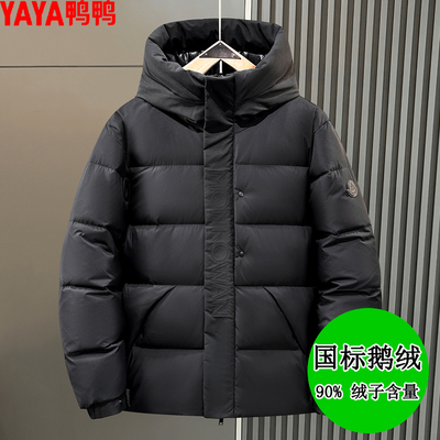 鸭鸭冬季新款鹅绒羽绒服男袄子