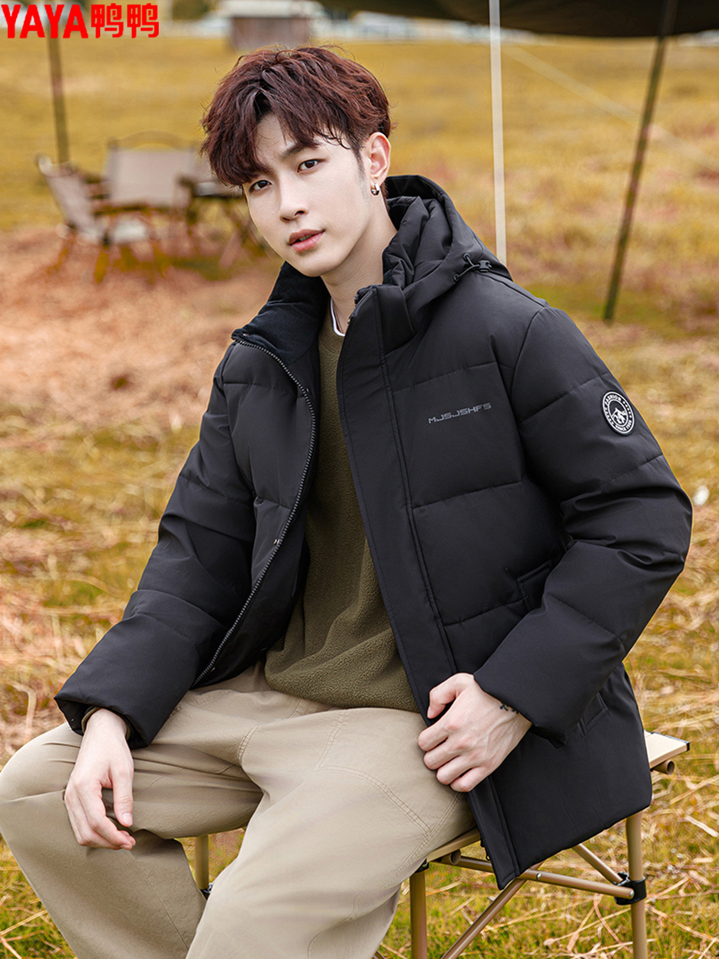 Duck New Winter Hooded Down Jacket Short Style for Couples, Thick and Warm, Suitable for Junior and Senior High School Students, Trendy Winter Wear