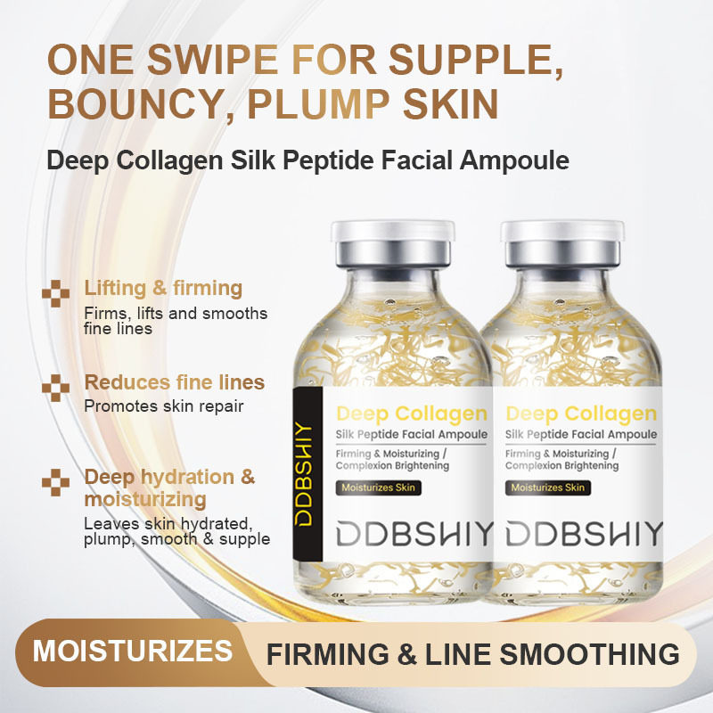 跨境Deep Collagen Silk Ampoule胶原多肽安瓶针管精华液保湿紧致