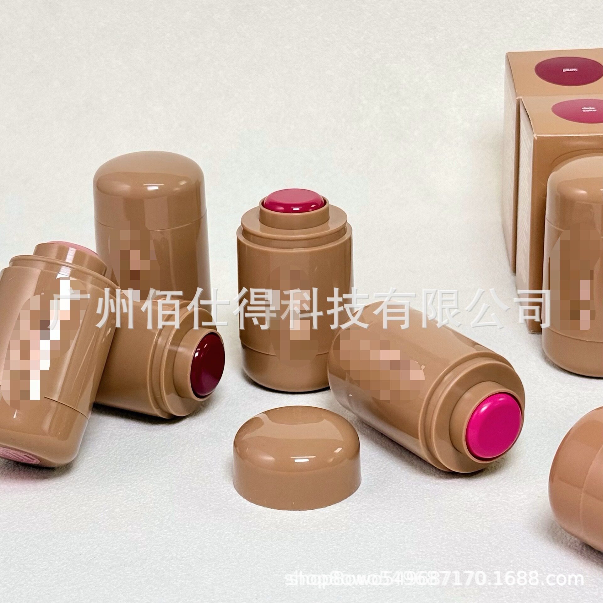 跨境现货skin腮红棒hailey海莉piggy/freckle唇颊两用腮红膏5.3