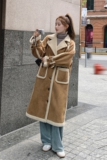 新品主推大货出冬季皮毛一体外套2C032875P185K275，女装皮草，2C032