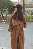 【26春季现货】秋季咖色工装连体裤2C032673P110K168，女装连体裤，2C032