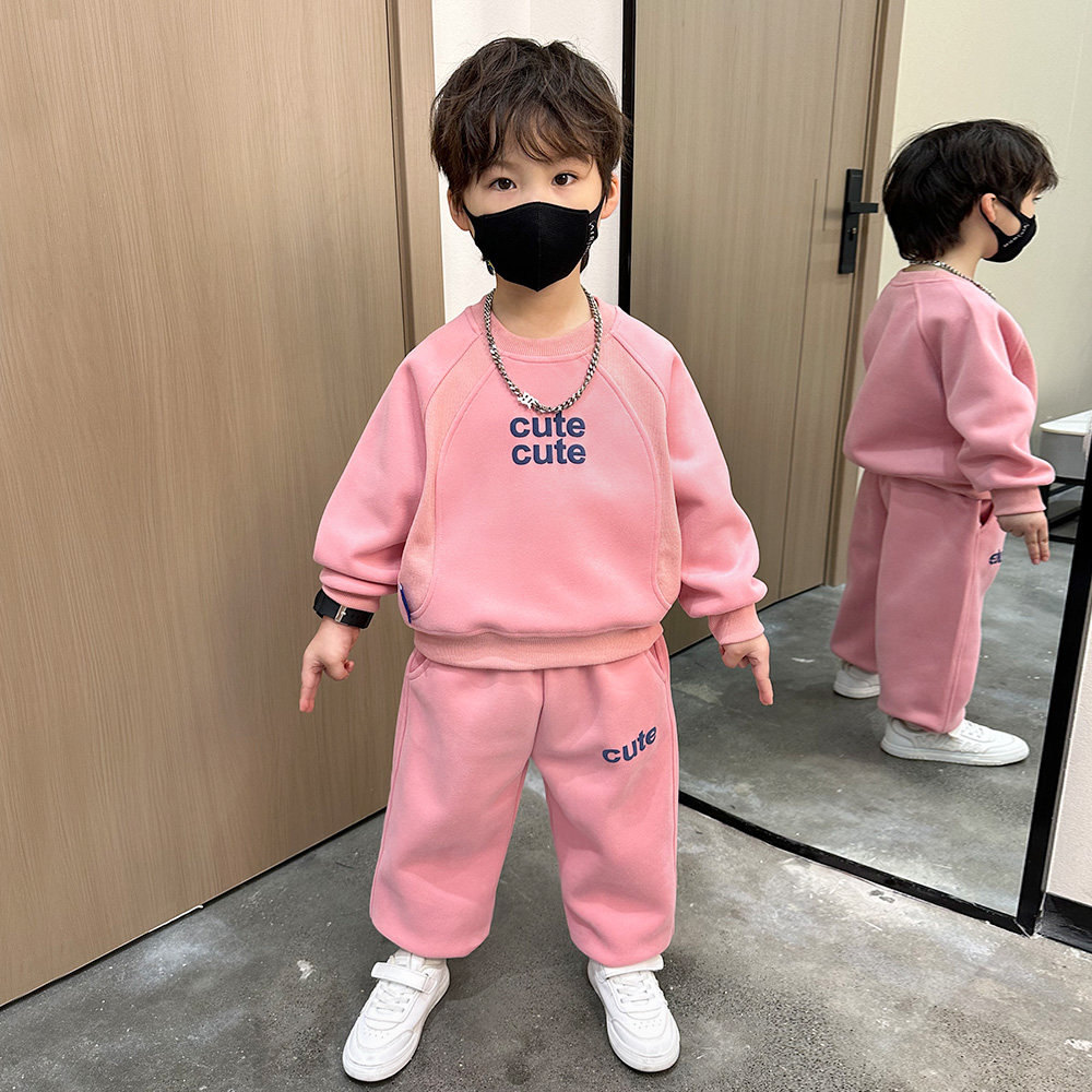 男童春装套装2026新款洋气韩版儿童春秋季时髦休闲宝宝运动衣服潮