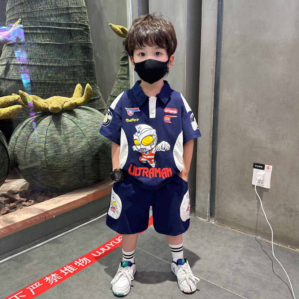 奥特曼衣服男童夏装套装洋气