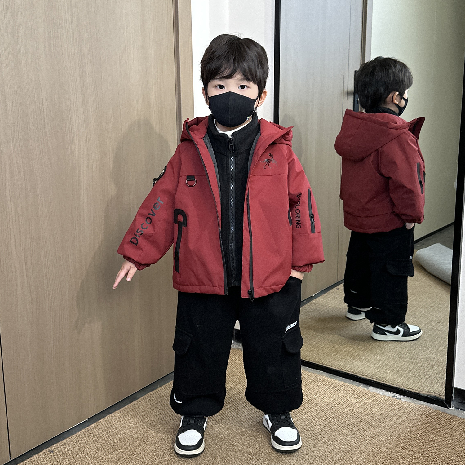 男童加厚冲锋衣三合一秋冬新款