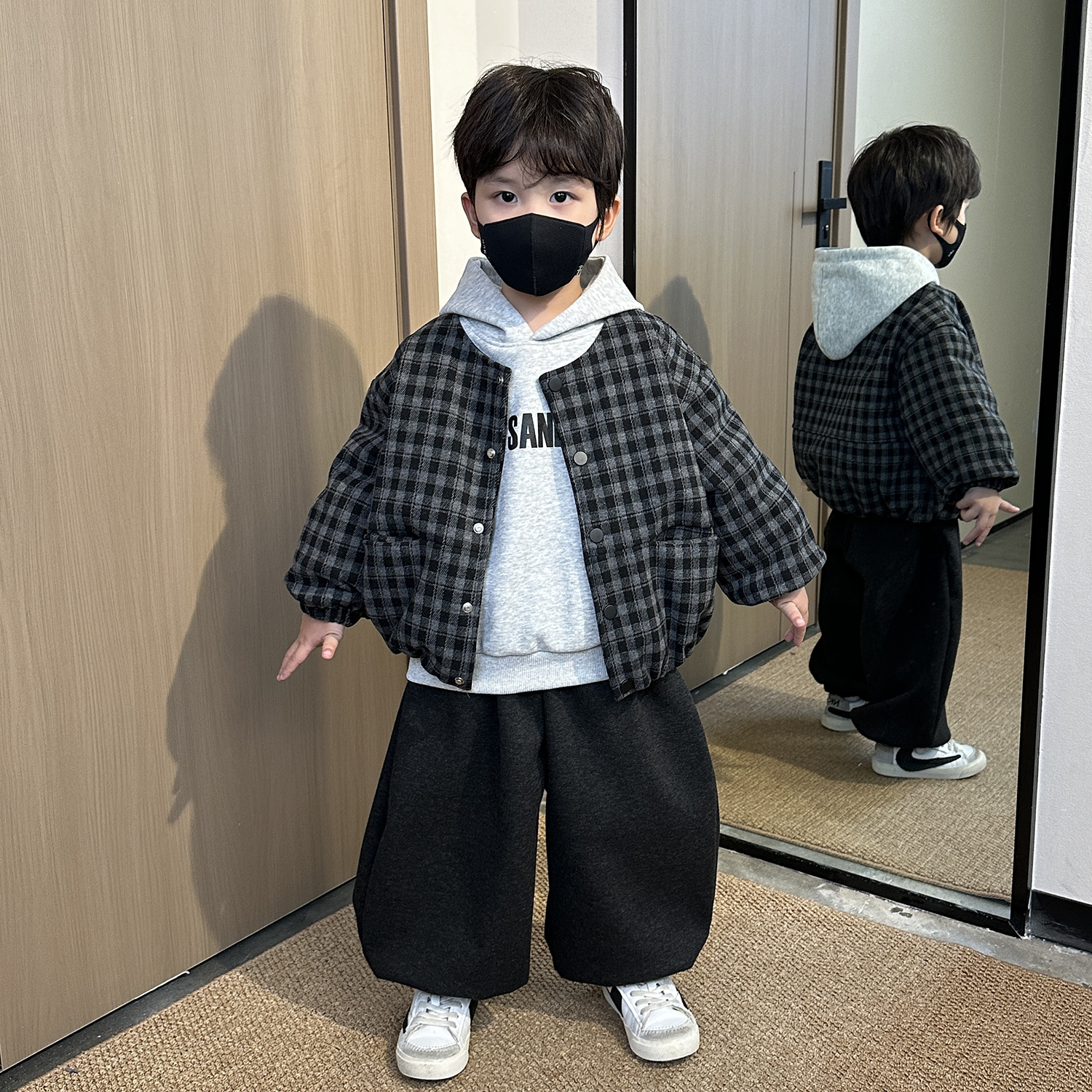 男童秋冬套装2025新款三件套