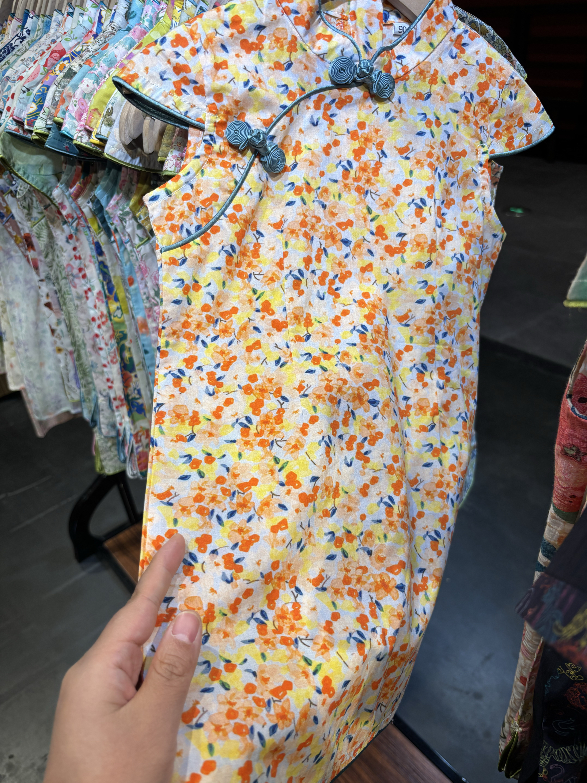 女童全棉旗袍 断码清仓 新中式国风款旗袍裙 夏季连衣裙 凉爽
