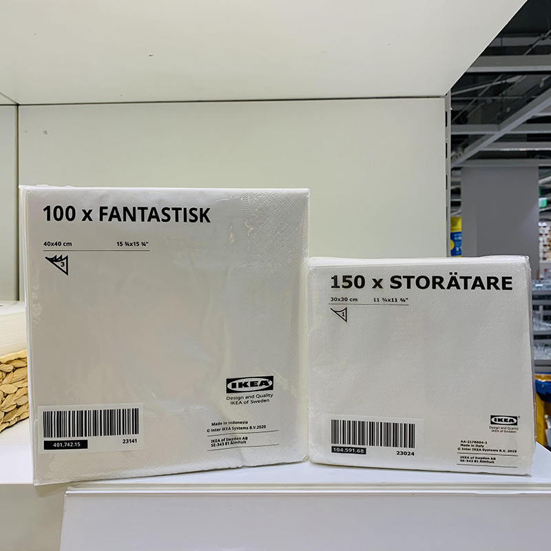 宜家范塔思白色餐巾紙