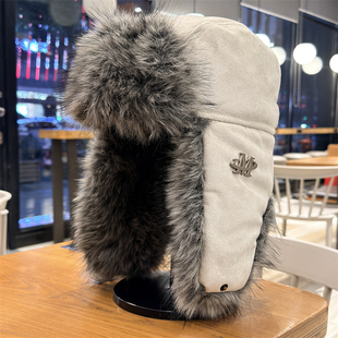 冬季防寒保暖雷锋帽子男女户外加厚加绒骑车滑雪护耳帽东北毛绒帽