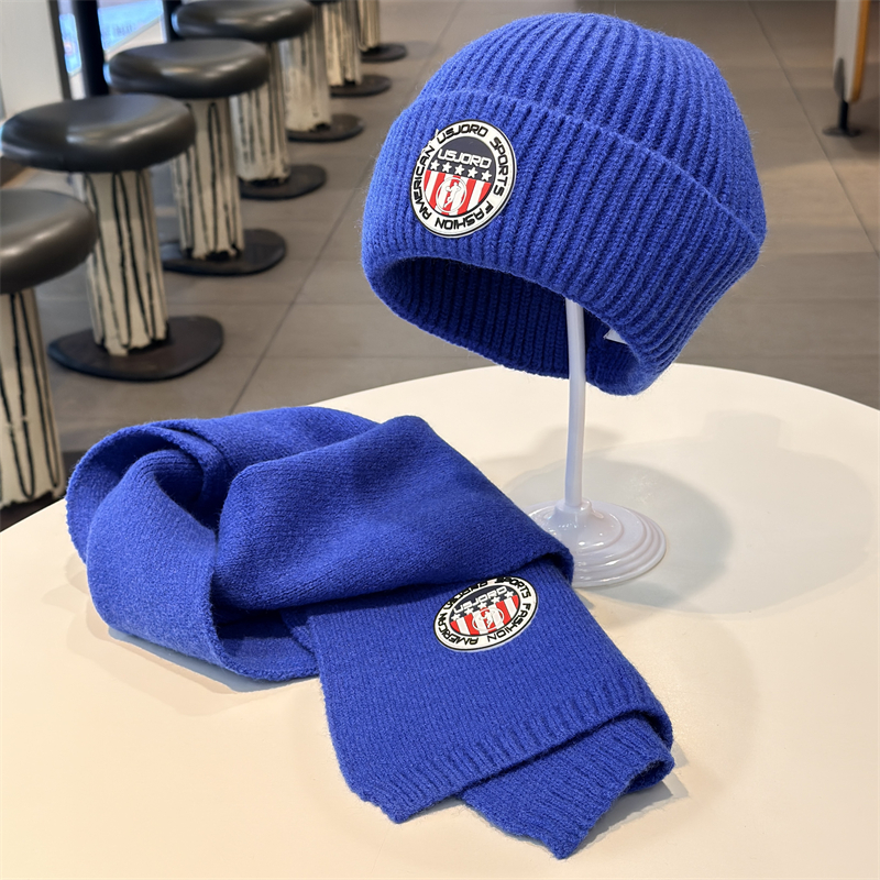 毛线帽秋冬季保暖套头帽男女百搭护耳冷帽显脸小纯色针织帽子围巾