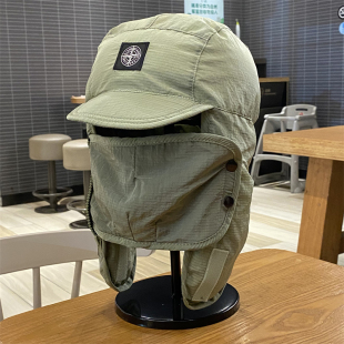 冬季 羽绒棉加厚雷锋帽男女户外骑车滑雪护耳帽东北防风面罩保暖帽