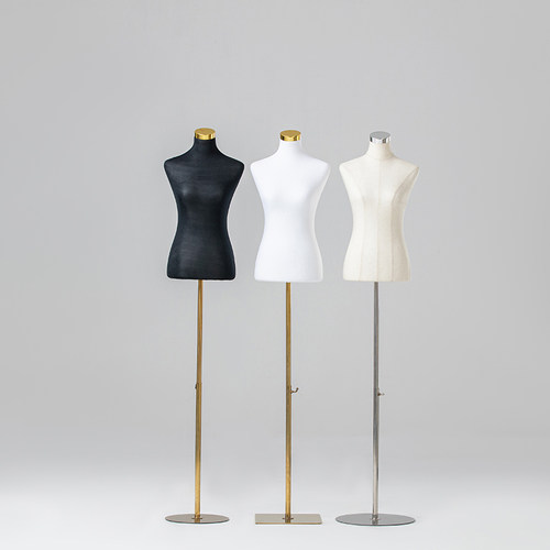 S82码女立裁人台可插针白色泡沫半身模特道具制版学生服装设计