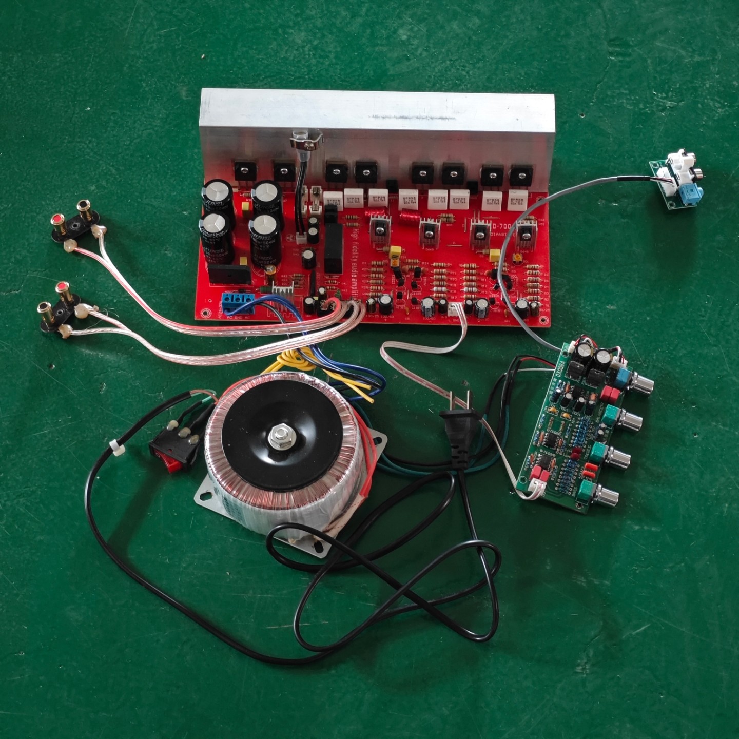 大功率进口管diy功放板无电流声220v家用卡拉OK组装音响发烧音质