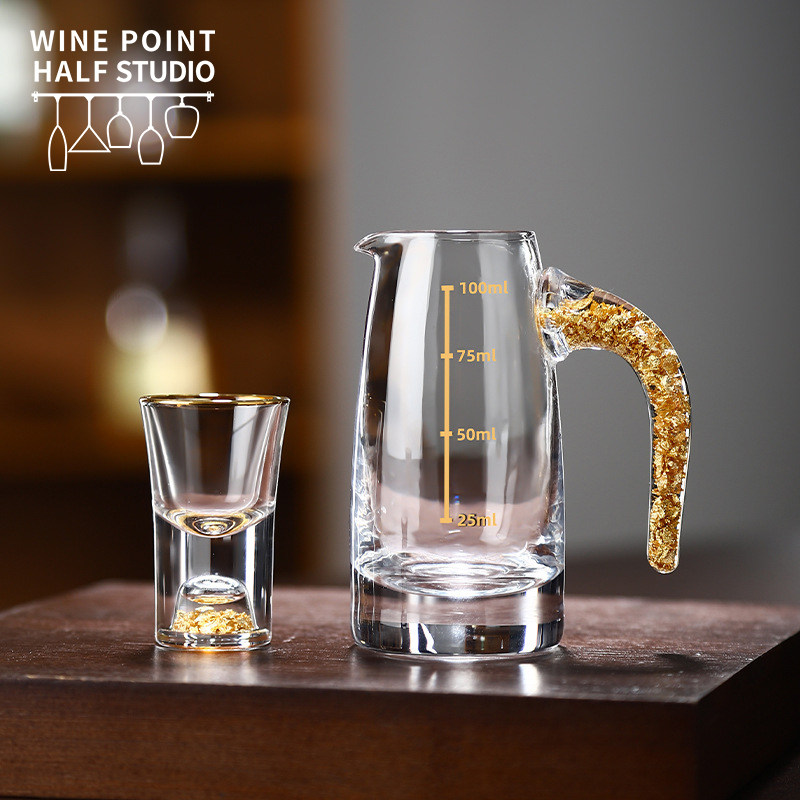 高端白酒杯套装 家用高级轻奢酒具分酒器100ml一口小酒杯个人专用,餐饮具,白酒杯,淘宝优惠券,粉丝福利购,淘宝优惠卷