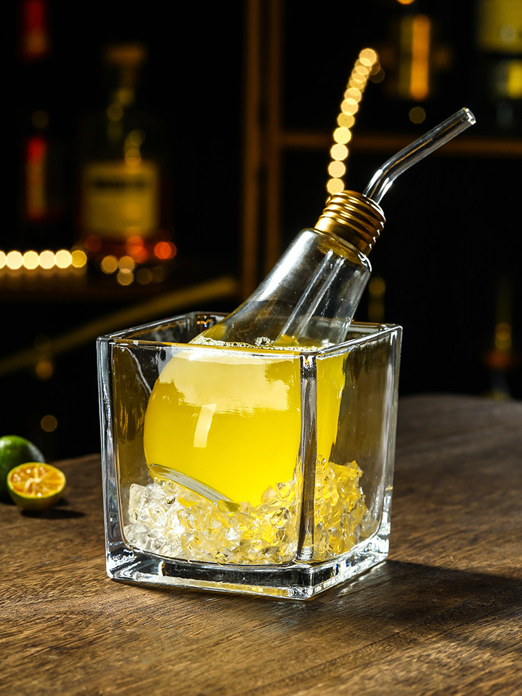 大使系列玻璃杯子水晶分子鸡尾酒杯创意酒杯酒吧酒具特饮杯灯泡杯