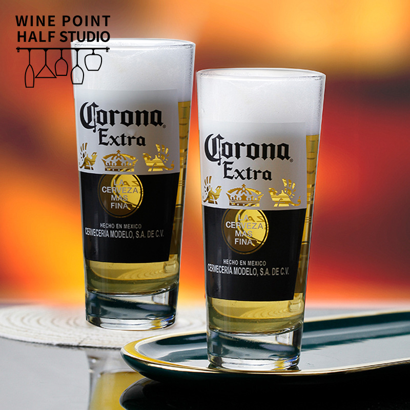 科罗娜玻璃啤酒杯科罗纳精酿杯子