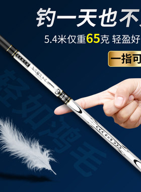 达瓦钓巴赫超轻超硬逆丝高碳鱼竿