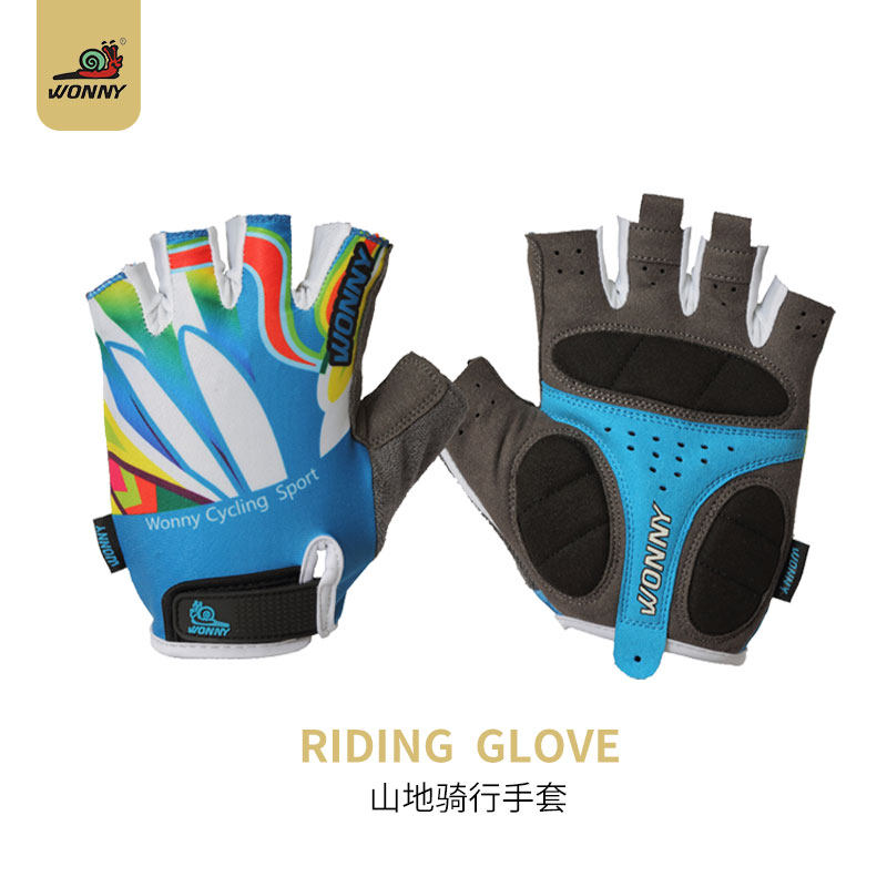 WONNY 夏季自行车骑行手套半指男山地车手套防滑透气耐磨防震防摔|msdalam kategori Bike/Berbasikal Equipment/Parts, Riding Apparel/Berbasikal Equipment, sarung tangan berbasikal - dari Buy2taobao.com untuk memberikan perkhidmatan ejen Taobao profesional membeli