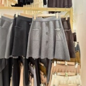 300斤胖MM韩范高腰小屁帘时尚 纯色百搭外穿打底A字半身裙超大码 女