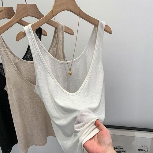 V领吊带背心女外穿打底300斤