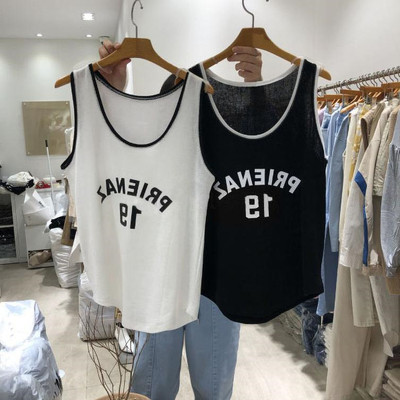 特大码韩版宽松风胖MM运动背心