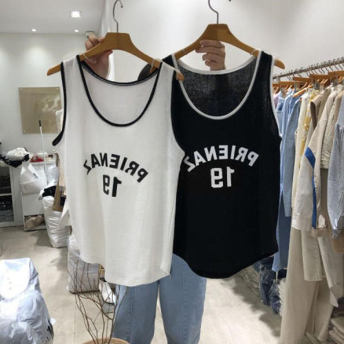 特大码韩版宽松风胖MM运动背心