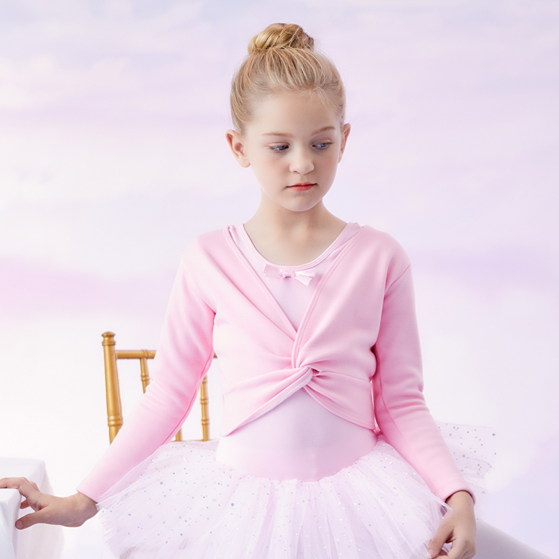 儿童舞蹈服长袖小外套毛衣披肩