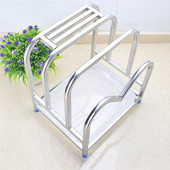 不锈钢刀架菜板放置架厨房置物架砧板架菜刀架一体2025新款 案板架