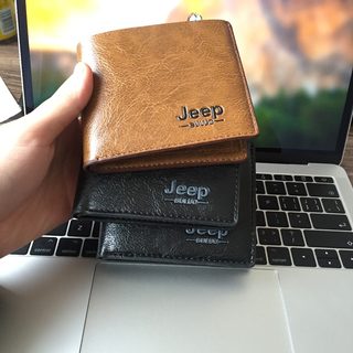 Top Men Wallets Mens Jeep Wallet with Coin Bag Small Money