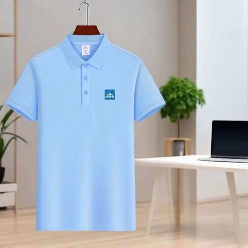碧桂园物业工作服T恤定制logo薄款夏季冰丝企业团体POLO短袖工衣