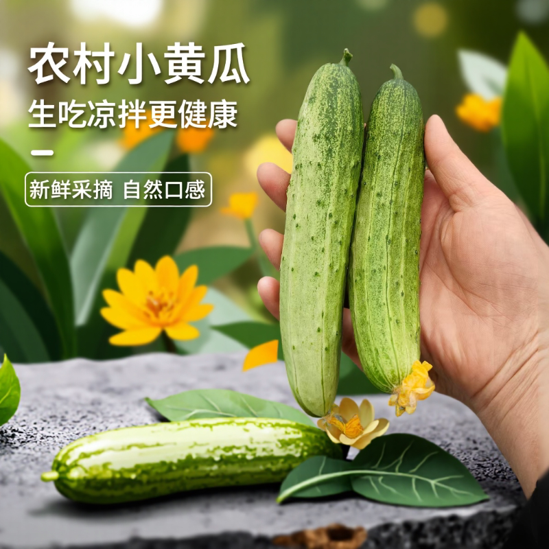 岳西小黄瓜农家自种新鲜现摘现发