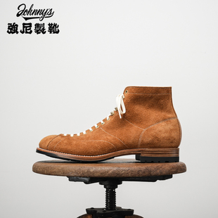 靴 Boots高帮短脸靴天尊系列牦牛皮拳击靴男工装 强尼制靴 Monkey