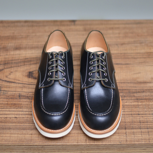 强尼制靴 靴牛皮低帮男靴固特异工艺 Moctoe莫卡辛头复古工装