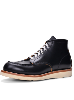 强尼制靴 Moctoe莫卡辛头复古男工装靴茶芯牛皮固特异工艺