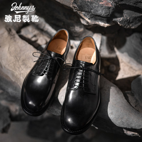 男鞋强尼制靴固特异透气商务休闲