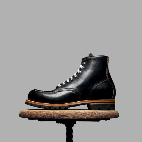 美式复古马丁靴方头高帮工装靴