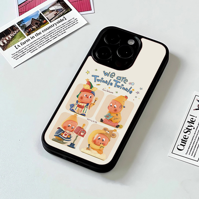 苹果17promax手机壳iPhone16plus小众2025新款星星人四宫格适用华为pura70ultra保护套小米15硅胶全包磨砂14