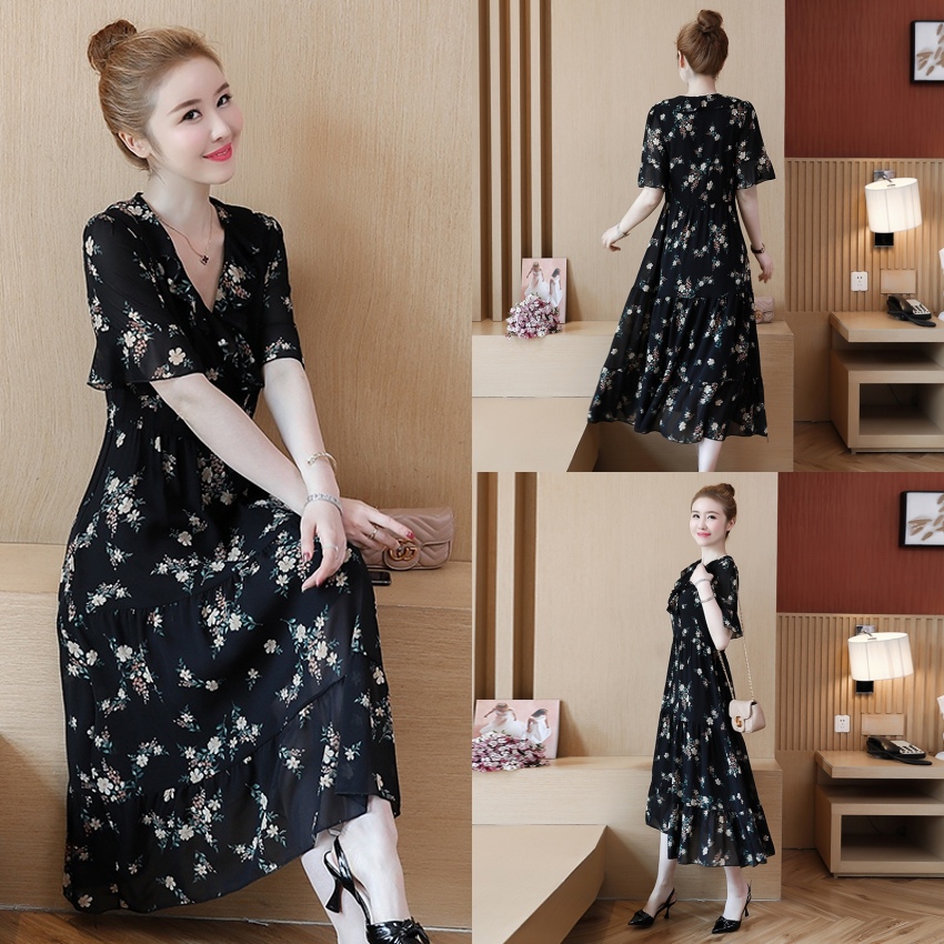 。买衣服今年女装便宜正,折扣店衣服夏季高档雪纺连衣裙大,(非品牌)