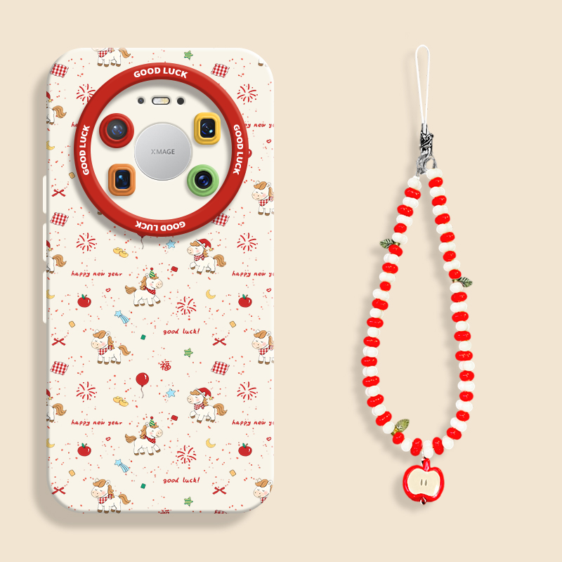 适用mate80满屏幸运马手机壳