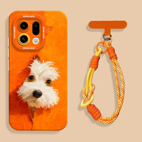 【小红书爆款】毛绒狗狗橙手机壳