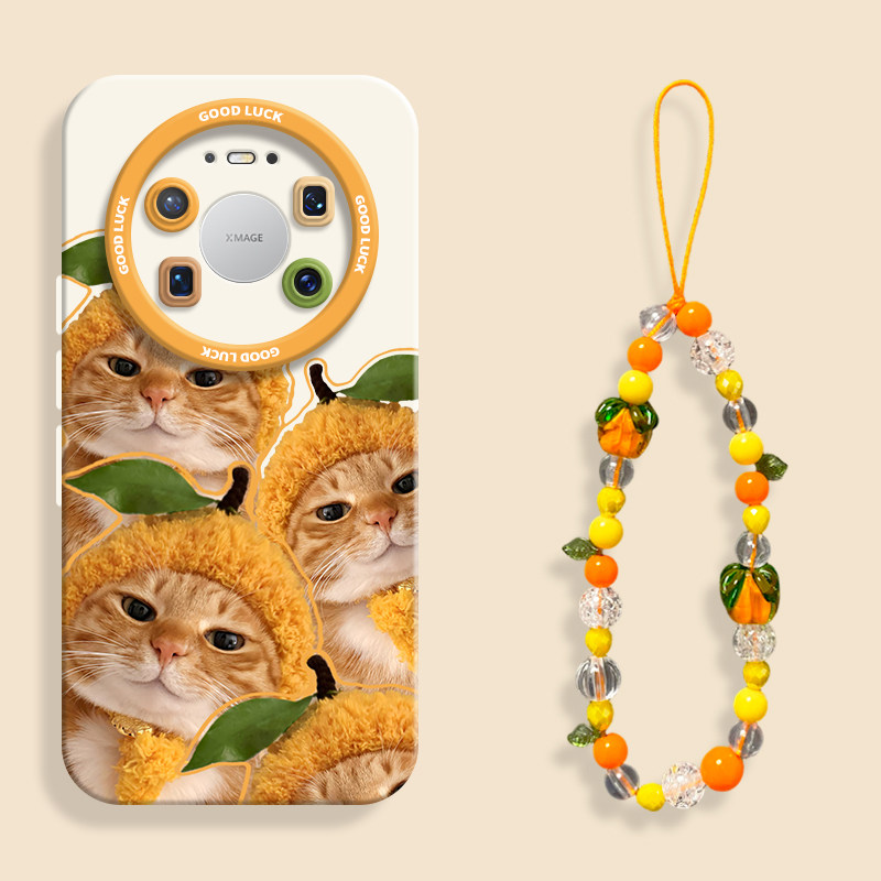 适用于华为mate80橘猫叠叠手机壳
