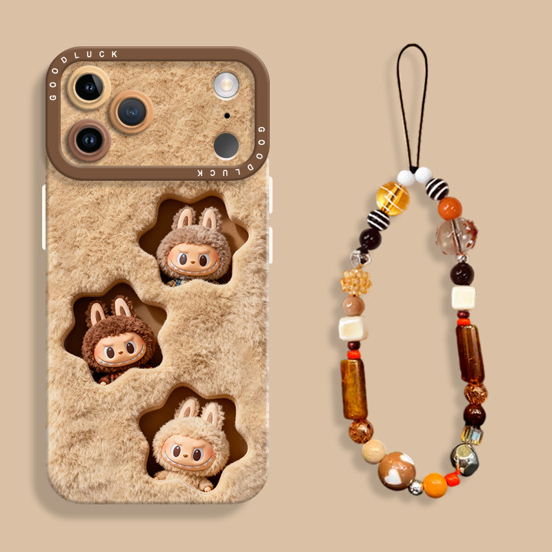 毛绒星星洞布布适用iPhone17手机壳新款苹果17promax液态苹果air瞳眼硅胶壳17pro保护套ip17带挂绳17男女秋冬,3C数码配件,手机保护套/壳,淘宝优惠券,粉丝福利购,淘宝优惠卷