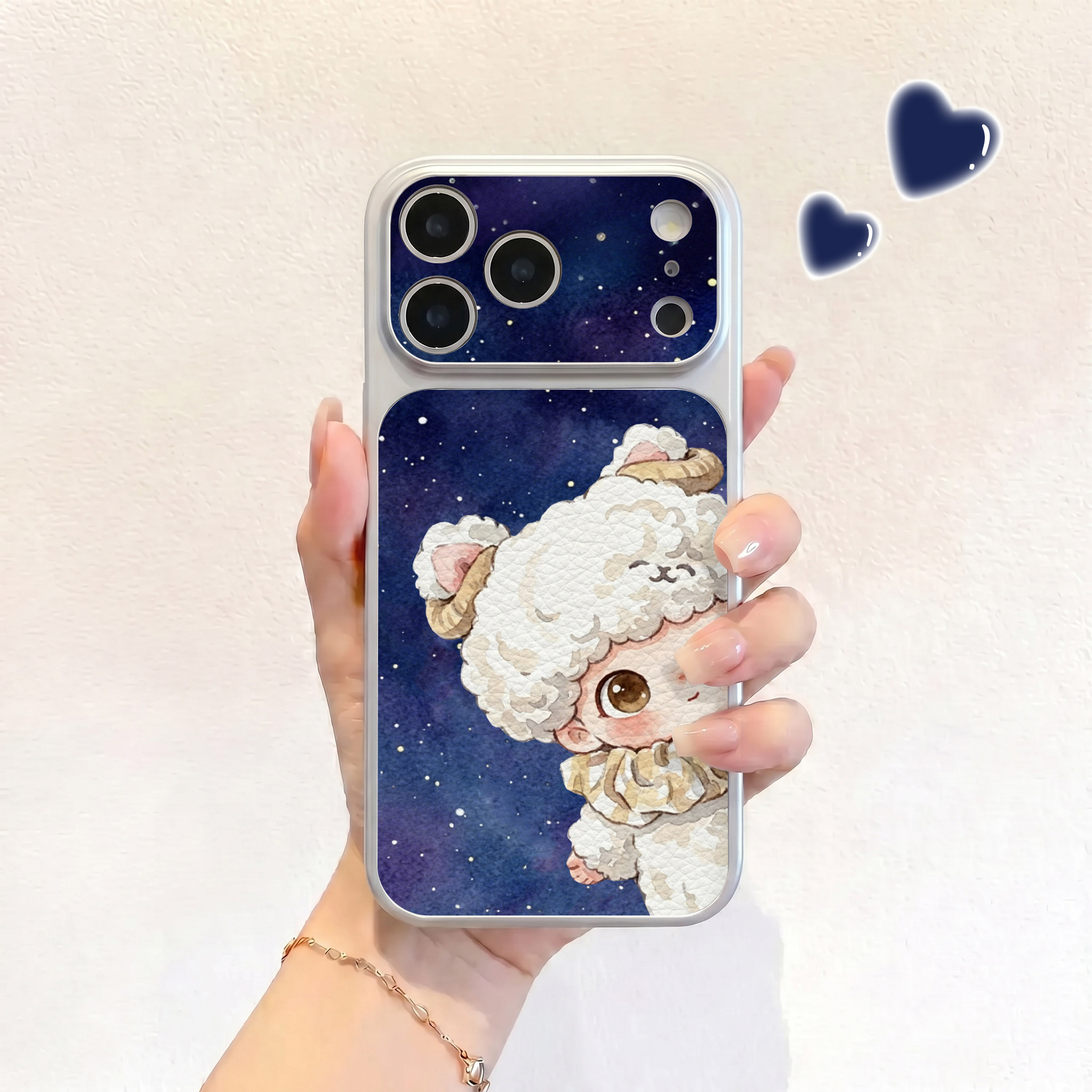白羊座宝宝适用iPhone17不会撞壳手机壳新款苹果17promax仿皮16pro皮纹壳17pro保护套ip16男女15卡通14可爱