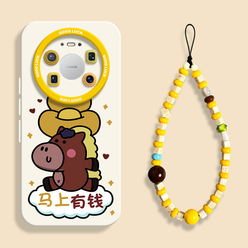 适用mate80元宝发财马手机壳