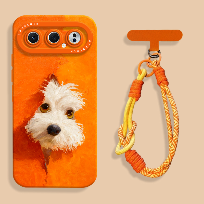 【小红书爆款】毛绒狗狗橙手机壳