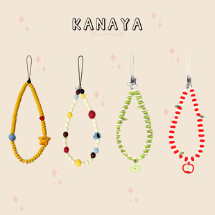 韩系少女心珠串挂绳手机绳手机链适用所有手机壳防摔手腕绳带手提手拎挂绳配件ccd挂饰防丢绳腕带男女创意