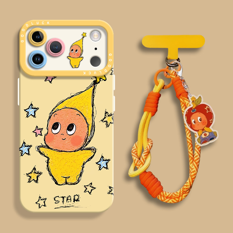 适用苹果17STAR星星人手机壳