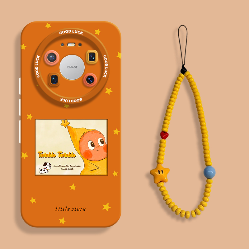 适用mate80照片星星人手机壳