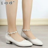 Модные туфли, танцующая обувь, мягкая подошва, из натуральной кожи