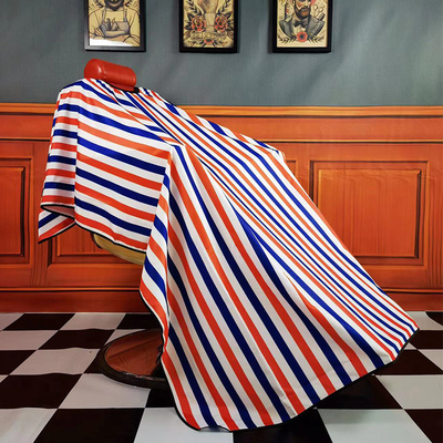 理发围布barber男士围布1.9m加长款定制复古条纹不沾发盖脚围布
